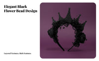 Floral Lace Crown medieval-inspired design Celebratory Crown celebration Wear for Women, Girls