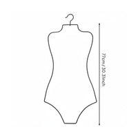 Lingerie Hanger Sturdy Metal Bodysuit Display Rack for Closet, Boutique Owners