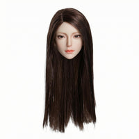 1/6 Scale Female Head Sculpts Miniature Collectible Figure Part