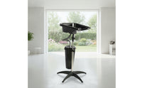 Portable Shampoo Bowl with Stand Stable Mobile Shampoo Basin Deep Washing Unit for Hairstylists