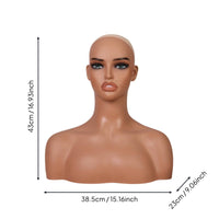 Hairpiece Display Head Photo Prop Female Mannequin Bust Multi-Use Display Head Base for Salon Owners
