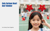 Patriotic Day Headband, Kids Red Flag, Star, Heart, Holiday Party Accessory