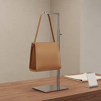 Stainless Steel Bag Rack High Weight Capacity Purse Display Stand Metal Purse Hanger Rack Sleek Finish for Retailers
