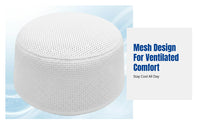 Breathable Mesh Kufi Cap for Men, Lightweight Muslim Prayer Hat, Mosque, Restaurant Use