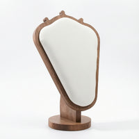 Jewelry Display Stand with Wooden Base Padded for Jewelers, Collectors