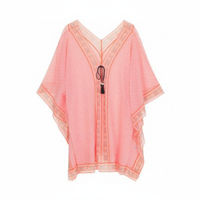 Relaxed Blouse, V Neck, Loose Fit, Lightweight, Beach Wear