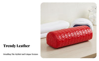 Detachable Cover Semi-Circle Manicure Pillow PU Leather Material Manicure Hand Pillow Comfortable Support for Manicurists, Women, Home