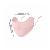 Cooling Facial Sun Cover Breathable Protection Face Covering SPF 50+ Equivalent Refreshing Silk Sun Cover for Driving, Travel