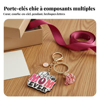 Mama Letter Pendant Keychain Gift-Ready Mama Tassel Keychain Long-Lasting
