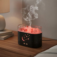 Crystal Mineral Lamp Humidifier Quiet Operation Effect Humidifier for Bedroom