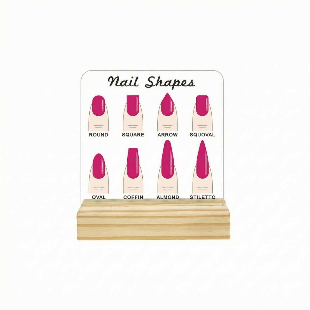 Acrylic Nail Display Board Easy to Carry Nail Art Display Board Long-Lasting