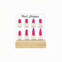 Acrylic Nail Display Board Easy to Carry Nail Art Display Board Long-Lasting