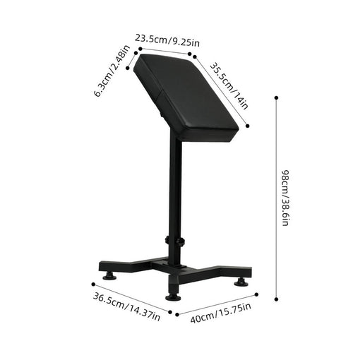 Tattoo Arm Rest Stand Stitched Seams Height Adjustable Arm Rest Black