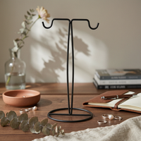 Freestanding Purse Display Stand Black handbag Display Stand Upright Frame Retail Fixture