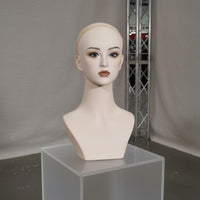Hairpiece Head Model High-End Fake Head Mannequin Life Size for Shop Window