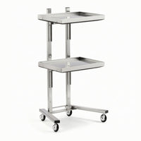 2-Tier Salon Trolley Mobile Beauty Trolley Strong Salon Tray Cart for Home Styling Stations