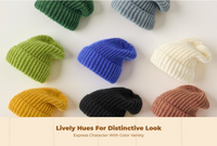 Chunky Knit Cap Hat Soft Slouchy Women's Winter Hat