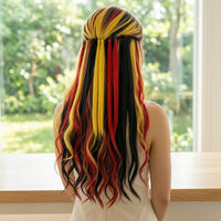 12 Pieces Clip-in Hair Extensions Matte Hairpiece Long for Cosplayers