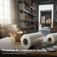 PE Stretch Film Roll Leak-Resistant Self-Adhering Wrapping Film Stretch Wrap Roll High Clearness Clear Cling Wrap Tear-Resistant