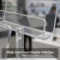 Sunglass Holder Stand, 4-Tier Clear Transparent Acrylic Eyeglasses Display, Retail for Shop Counter, Multi Sunglasses Rack