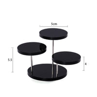 Acrylic Step Display Stand Space Saving Perfume Stand 4-Tier for Shop Window