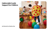 Pizza Costume Includes Hat Pizza Cosplay Set Double-Sided for Performances, Kids