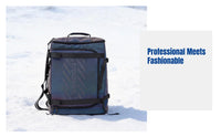 Professional Outdoor Ski Backpack, Waterproof 35L, Iridescent Reflective, Double Compartment Gear Bag