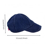 Doll Baseball Cap Paneled Crown Jean Doll Cap Topstitching for Blythe Dolls