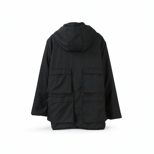 Hooded Jacket Matte Jacket with Pockets Oversized for Travel