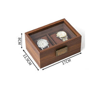 Wooden Watch Box Soft Pillow Accessory Storage Gift Idea for Collection
