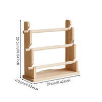 Minimalist Design Wooden Jewelry Display Rack Tiered Design Solid Wood Jewelry Bar Tree Space-Saving for Dressing Table, Boutique