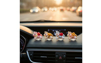 Car Dashboard Bobblehead Good Luck Mascot Shaking Head Car Ornament Funny