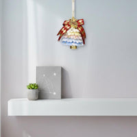 Christmas Tree Hanging Bell Colorful Christmas Bell Ornament Glittering