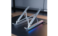 USB Hub Laptop Stand Portable Ventilated Notebook Holder Cooling Design for Desk