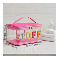 MEDS Letter Pouch Waterproof Handled Makeup Organizer Portable