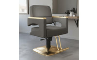 Adjustable Height Hydraulic Barber Chair Ergonomic Design Swivel Hair Cutting Chair Heavy Duty Easy to Clean for Barbers, Hairstylists, Barbershop, Beauty Parlor