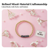2 Pieces Mama Mini Bracelet Set New Mom Gift Mama and Mini Bracelet Set