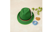 Traditional Design German Beer Festival Hat Single Size Fits Most German Feather Hat Decorative Rope Band for Men, Women, Beer Festivals