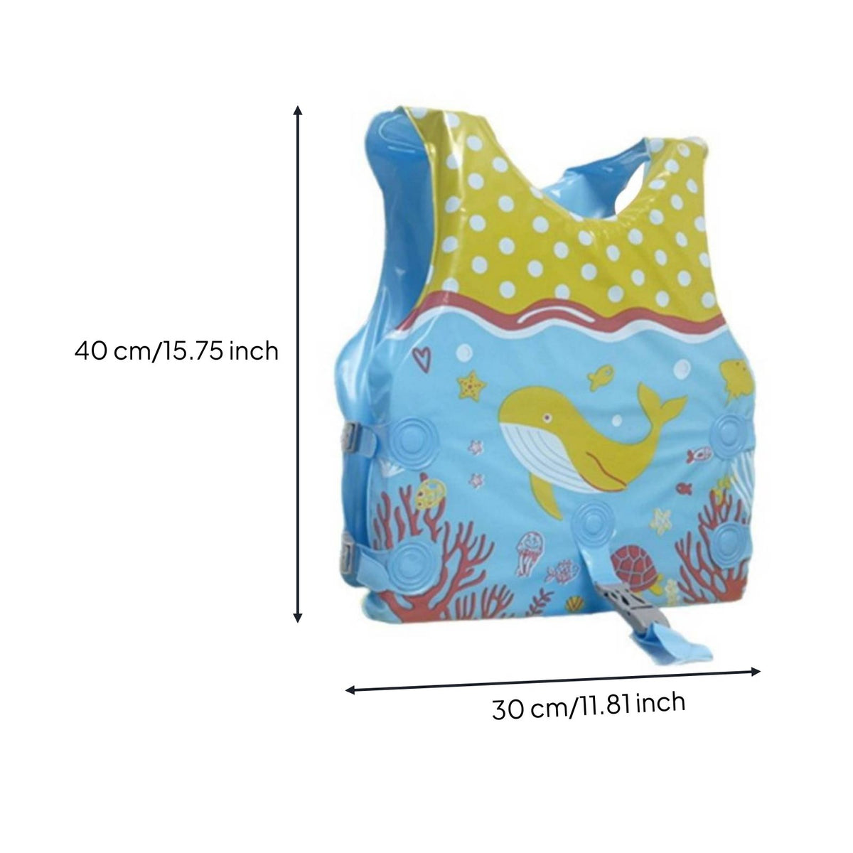 Non-Inflatable Swim Vest Kids Life Jacket Carry Bag Included