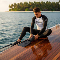 Long Sleeve Wave Shirt and Pants Quick-Dry Two-Piece Diving Suit Full Physique Snorkeling Suit Compression Fit for Surfing
