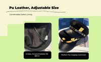 Jotaro Kujo cosplay hat, metal plaque