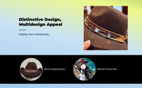 Kids Adjustable Wool Cowboy Hat, Wide Brim, Western