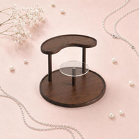 Three-Tier Desktop Storage Rack Compact Round Base Storage Rack Space Saving