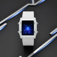 Double Display Watch Fashionable Design Double Display Wristwatch Analog Digital Watch Multi-Function Perfect Gift for Teens