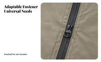 Heavy-Duty Size 8 Coarse-Tooth Zipper Long-Lasting Slide Fastener Large Loop Puller Sewing Supply Easy Installation for DIY Enthusiasts, Crafters, Outerwear, Clothing Repair, Craft Projects, Crafting