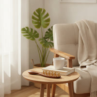 Brass Massage Comb Relaxing Wooden Comb with Brass Teeth Soothing