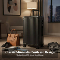 Hardside Roller Bag Long-Lasting Luggage Reinforced Corners for Men, Students