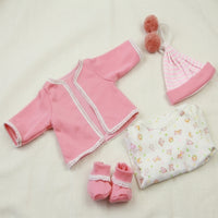 4 Pieces Reborn Doll Clothes Set All Seasons Wear Toy Accessory Great Gift Idea