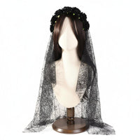 blossom mesh covering headpieceband dark & design headpiecedress Lightweight for Cosplay occasions, Women