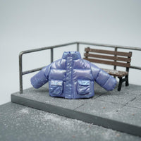 Shiny Rose Doll Jacket Soft Material Miniature Winter Coat Easy to Wear